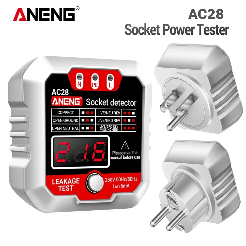 Circuit Breaker Finder - ANENG AC27/AC28 Dijital Priz Güç Test