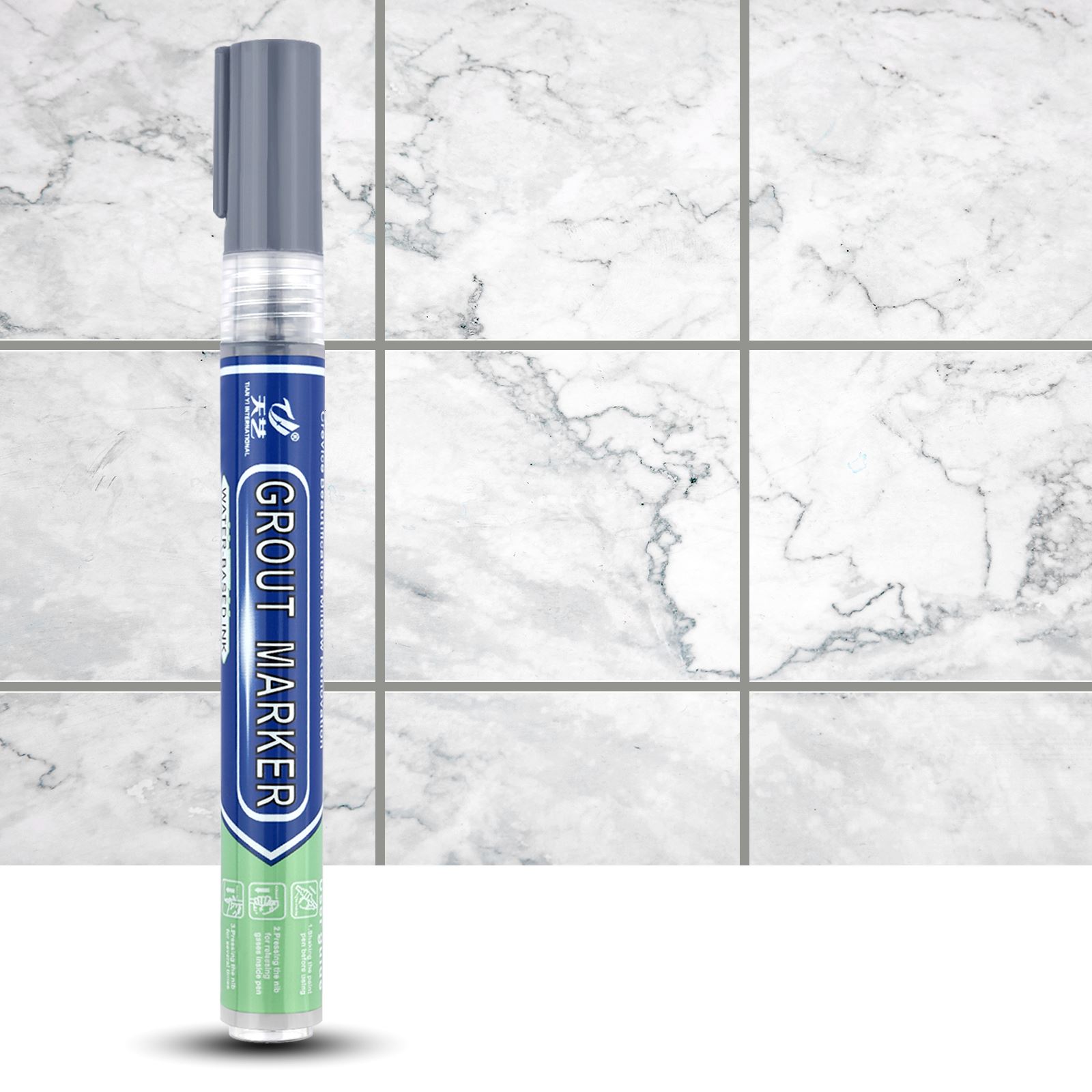Tile Grout Repair - 12 renk su geçirmez beyaz duvar