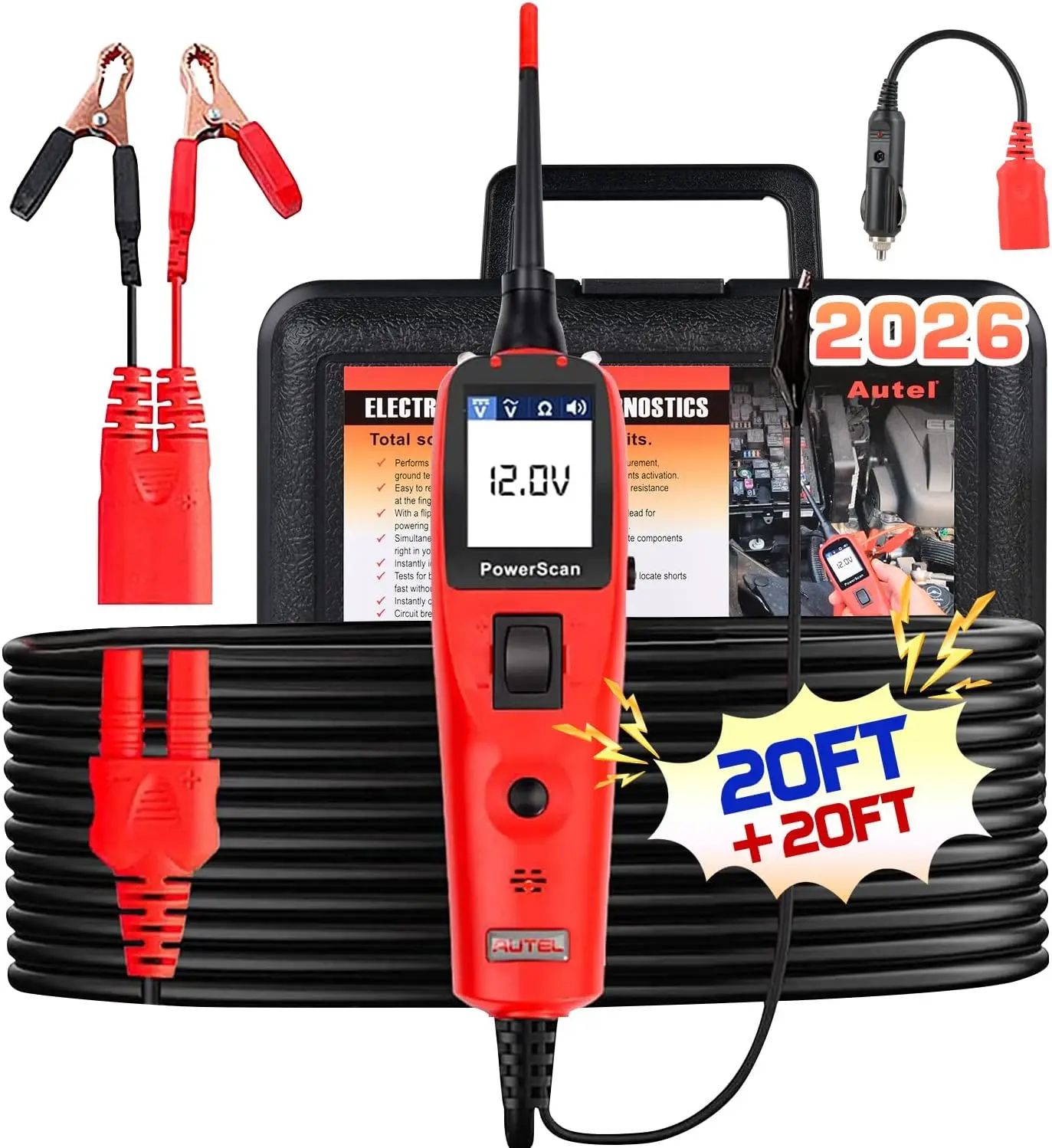 Circuit Breaker Finder - PowerScan Otomotiv Devre Test Cihazı, Güç