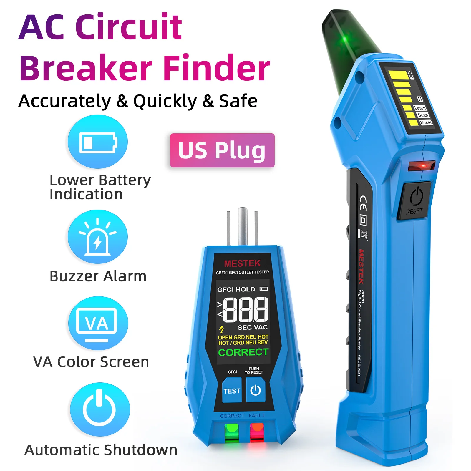 Circuit Breaker Finder - Dijital LCD Ekranlı Devre Kesici Bulucu