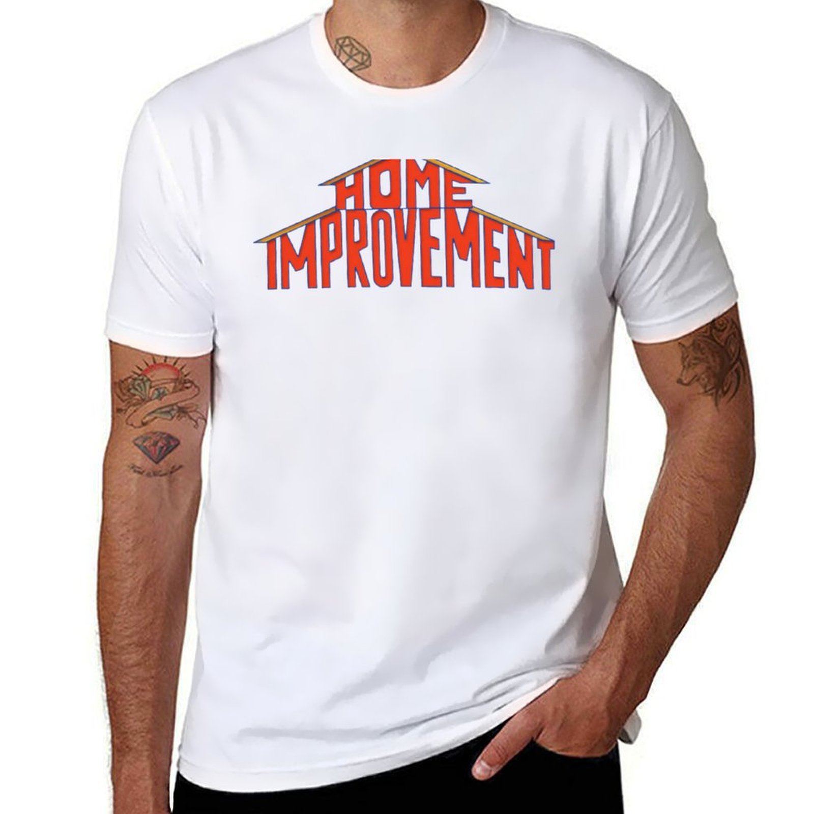Home Improvement Logo - Ev Geliştirme Logosu 90'lar T-Shirt tişört