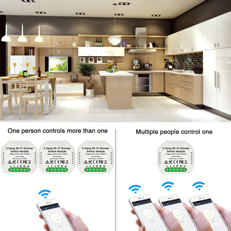 2Gang Wifi Dimmer Işık Anahtar - App Home Improvement incelemesi ve fiyatı