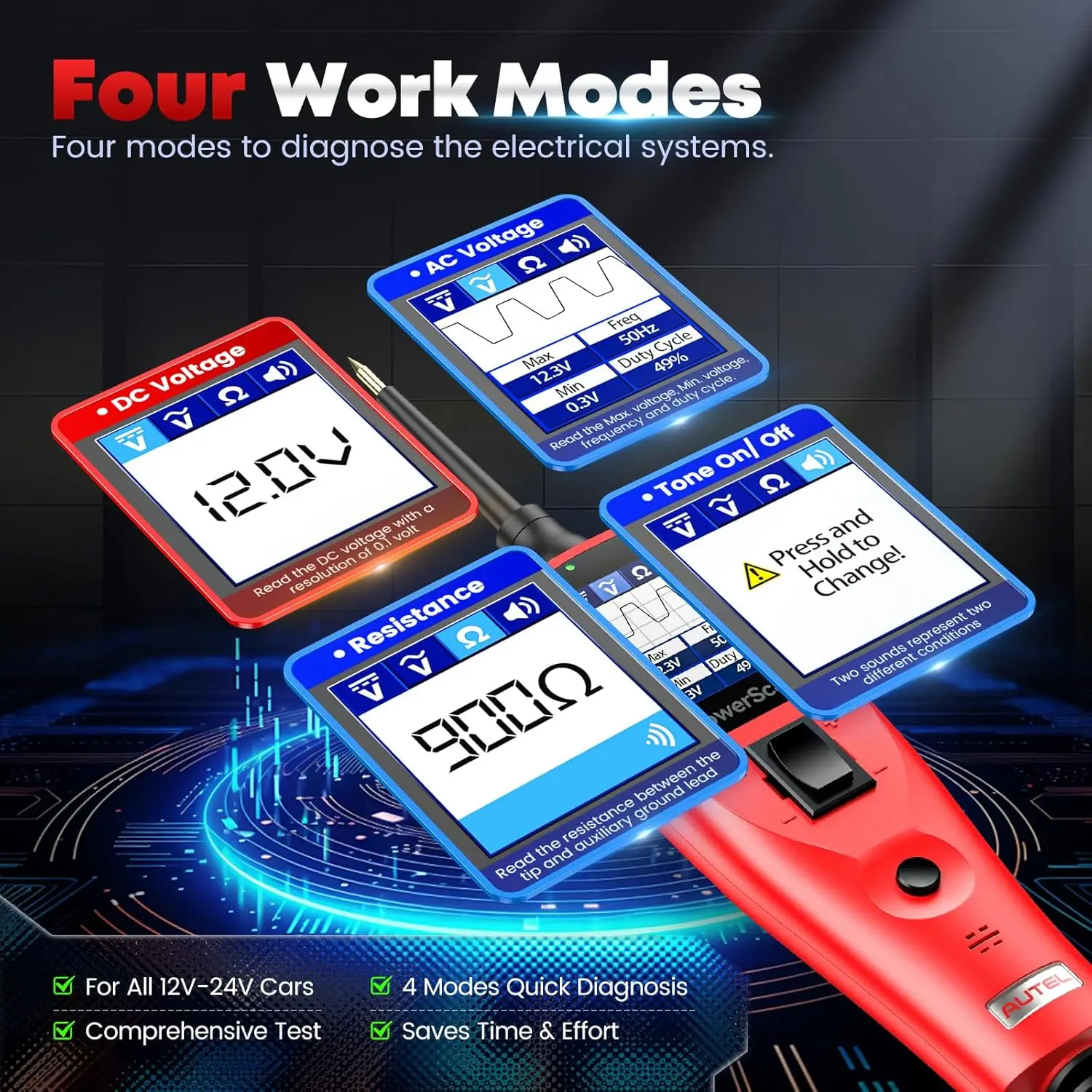 PowerScan Otomotiv Devre Test  - Circuit Breaker Finder incelemesi ve fiyatı