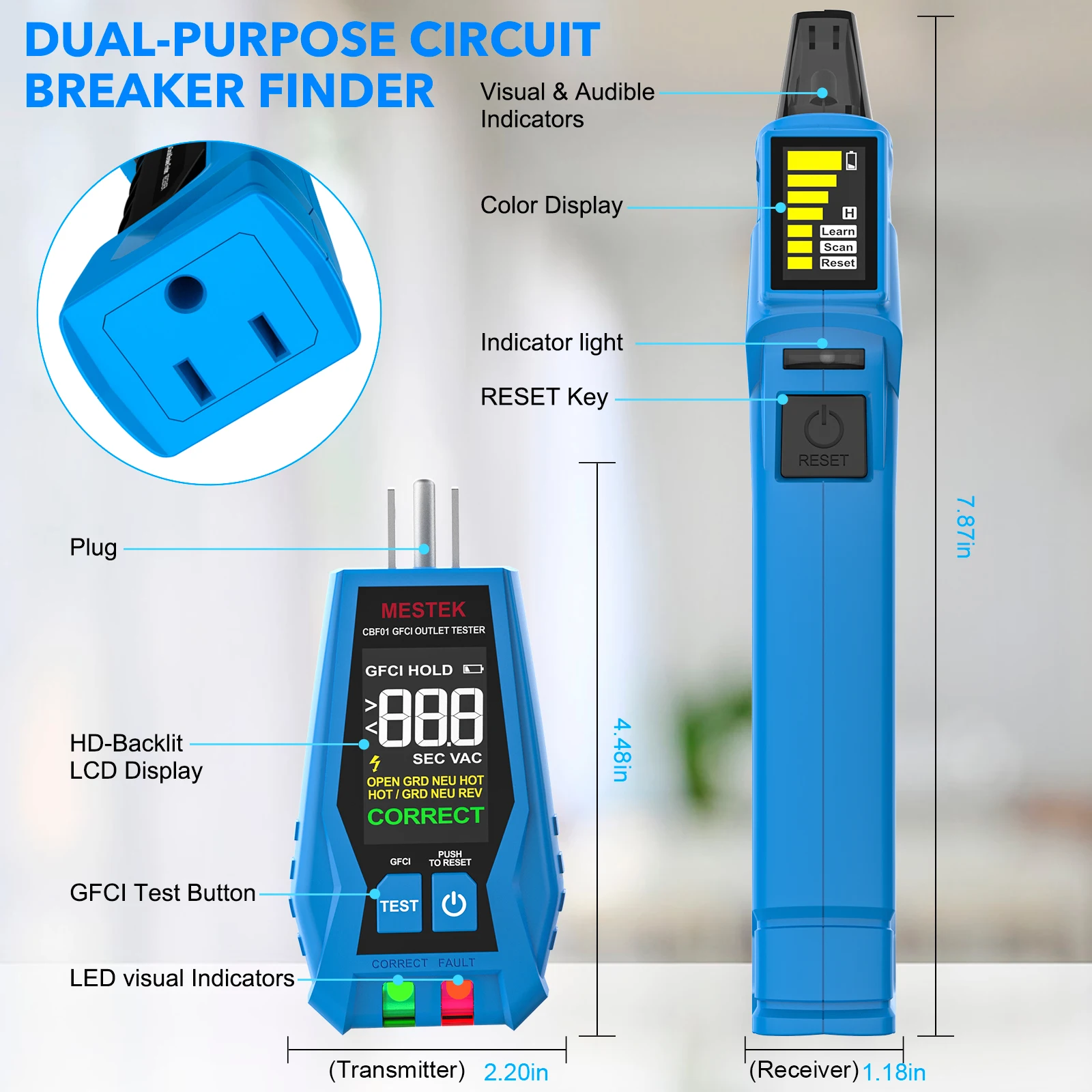 Dijital LCD Ekranlı Devre Kesi - Circuit Breaker Finder incelemesi ve fiyatı
